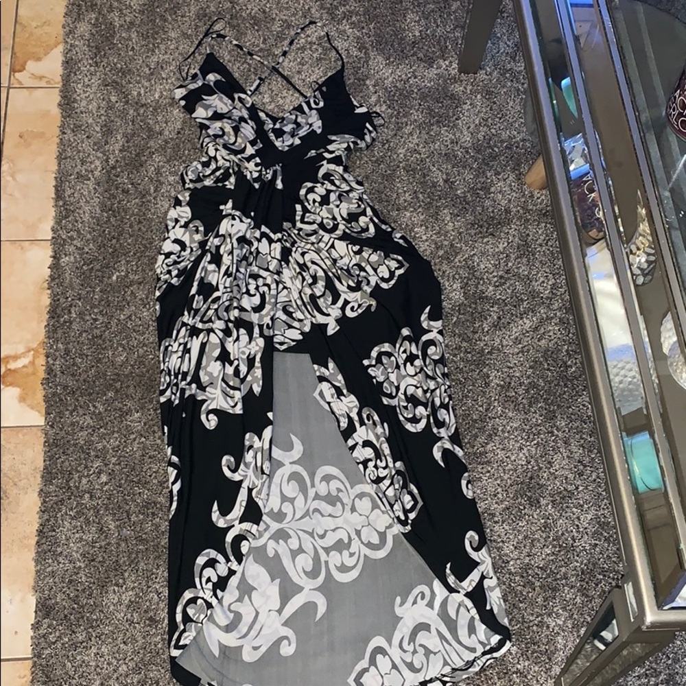 Black and white dress
